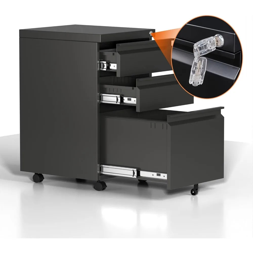 Rolling File Cabinet for Home Office