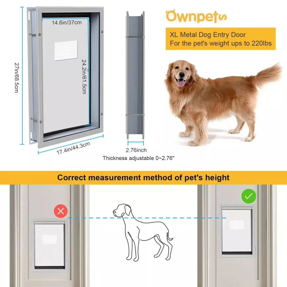 Metal Frame Pet Door