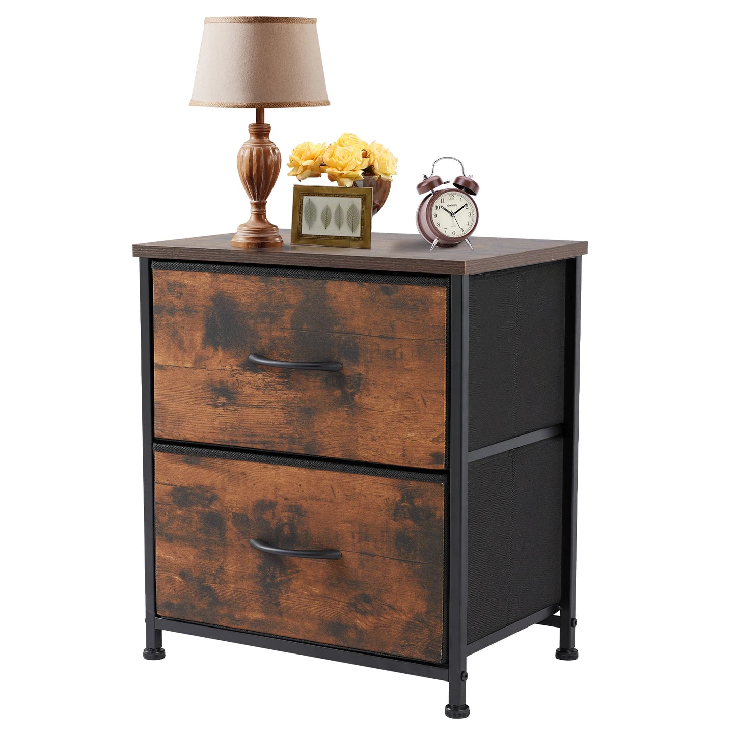 Bedside Nightstand 1 or 2 Pack