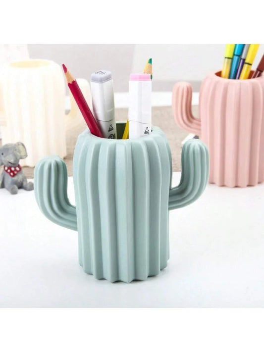 1pc Cute Multicolor Cactus Pencil Holder