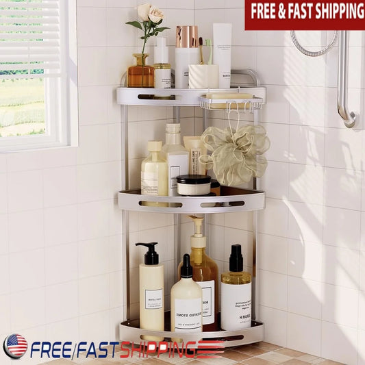 Adjustable 3 Tier Corner Shower Caddy Organizer