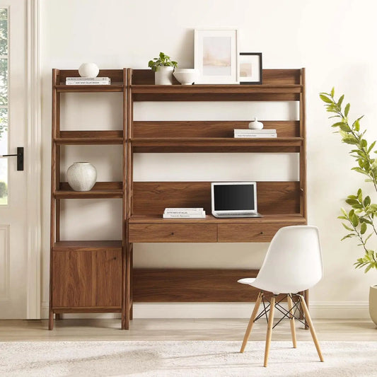 2-Piece Desk and Bookshelf