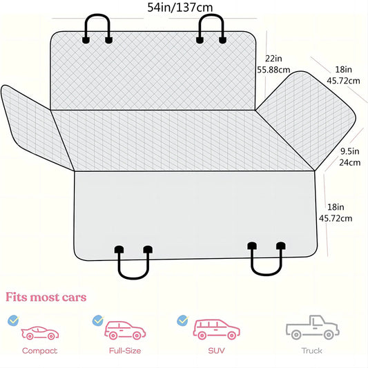 Machine Washable Pet Car Mat