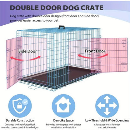 Folding Wire Kennel for Large Dog Crate