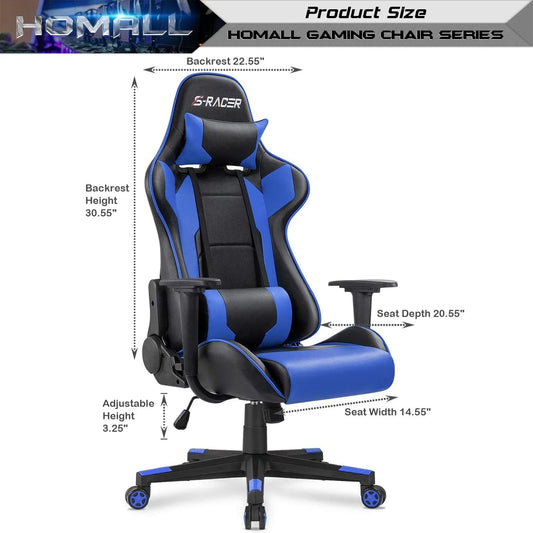 Adjustable Swivel Task Chair (19.8"D x 20.5"W x 47.8"H)