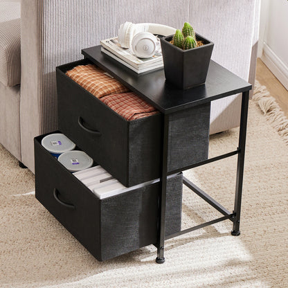 Bedside Nightstand 1 or 2 Pack