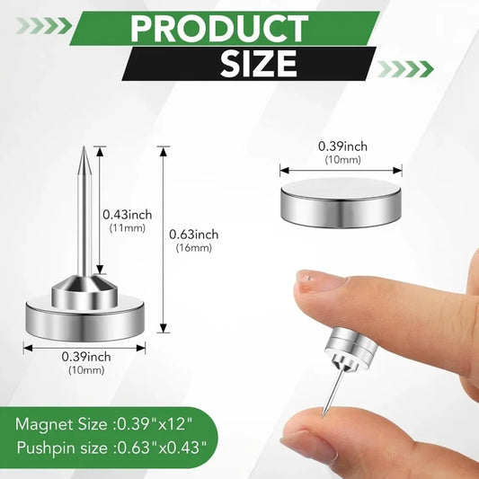 30 Pack Magnetic Pushpins