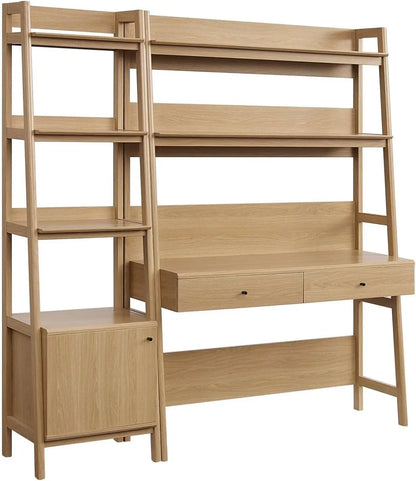 2-Piece Desk and Bookshelf