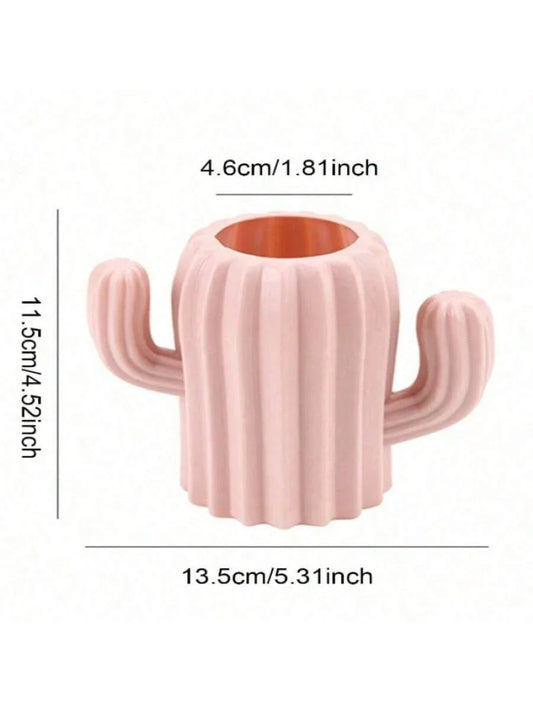 1pc Cute Multicolor Cactus Pencil Holder