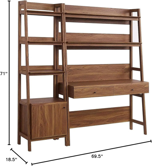 2-Piece Desk and Bookshelf