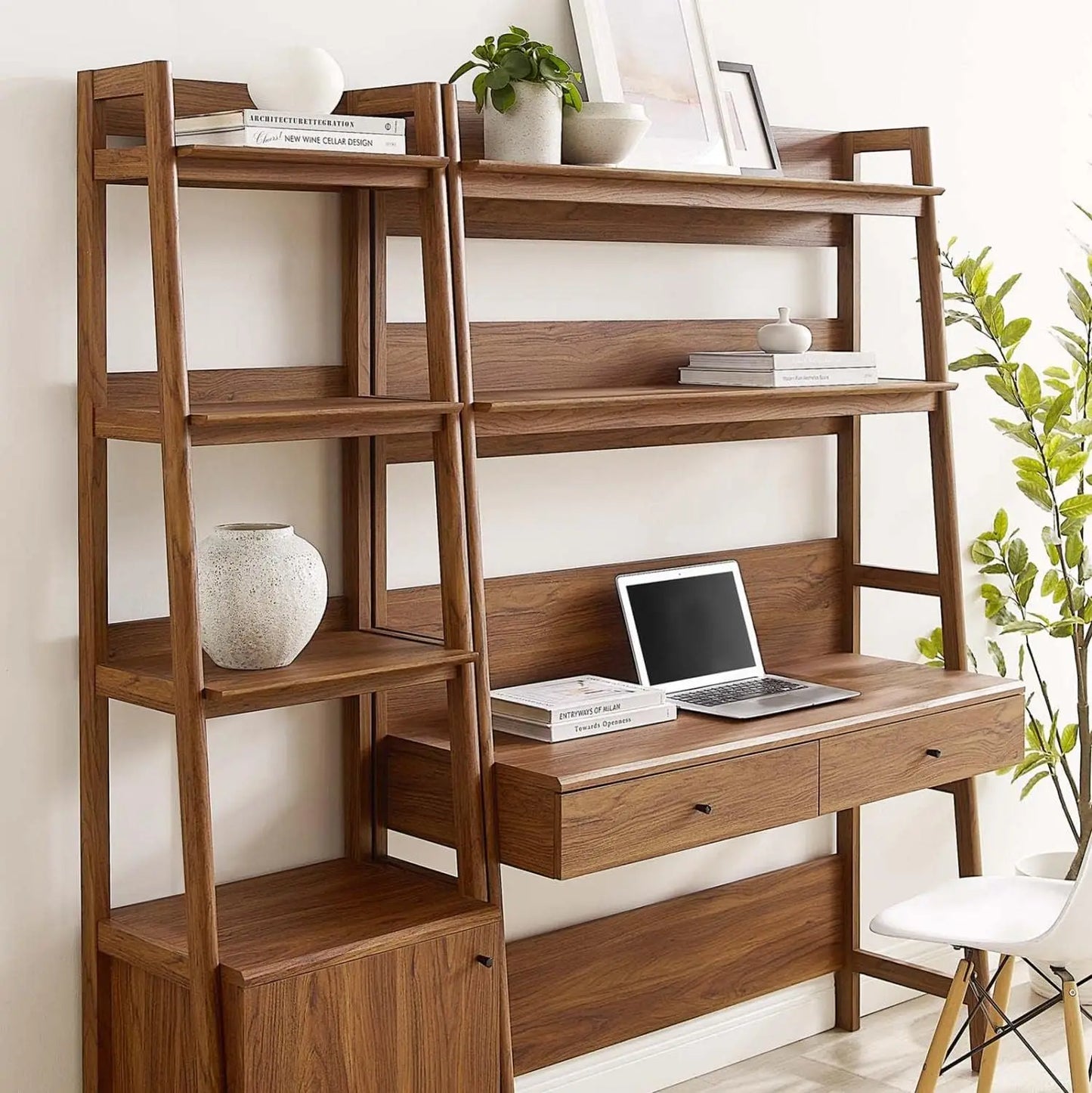 2-Piece Desk and Bookshelf