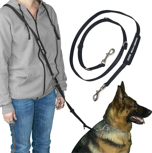 Crossbody Hands Free Dog Leash 6.5ft